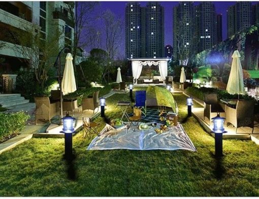 Solar LED Pole Lanterns Rust Proof Aluminum IP54 Outdoor Lighting - Image 2