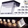 Bright Solar Pathway Lights 8 Pack Auto ON/OFF Waterproof Garden Lights 4