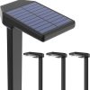 Mini Solar Torch Lights Flickering Flame Waterproof LED Set of 16 4