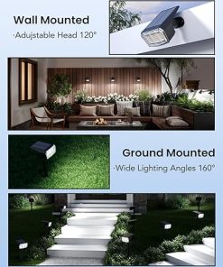 Outdoor Waterproof Solar Spot Lights with 63 LEDs for Yard Garden 2