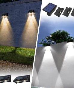 Solar Address Wall Lights and Waterproof Fence Lights for Outdoors