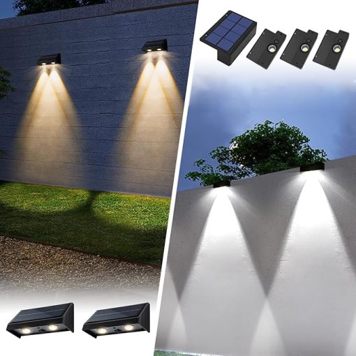Solar Address Wall Lights and Waterproof Fence Lights for Outdoors