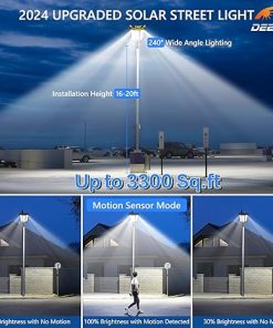 Solar Street Light Outdoor 5000W Solar Parking Lot Lights 360000Lm 2