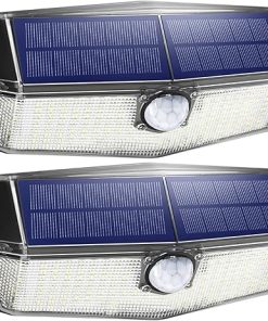 Waterproof Solar Security Lights with PIR Motion Sensor for Outdoors