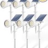 Biling Solar Ground Lights 12 LEDs Multi-Color Waterproof Garden 8-Pack 3