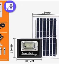 300W LED Solar Spotlight Outdoor Waterproof Remote Control Light 2