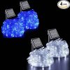 Gecheer 5 Pieces Solar Fairy Lights 5×200 LED Warm White Decor 4