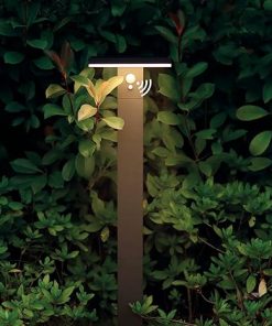 Wired Garden Floor Lamp Solar Pathway Bollard Lights for Yard