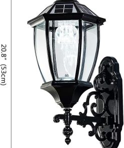 Waterproof Solar Wall Lamp with Light Sensor for Outdoor Use 2