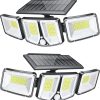 Emliviar Solar Floor Lamp with Remote Control Waterproof LED Lighting 4