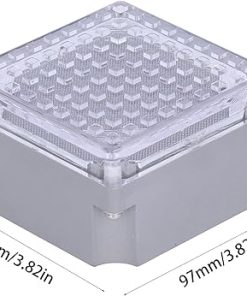 Walfront Solar Deck Light IP68 Auto On Off Outdoor Landscape Lamp 2
