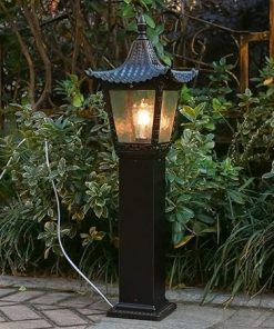 Outdoor Waterproof Antique Street Lantern E27 Solar Garden Light 2
