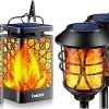 TomCare Solar Flickering Flame Torch Lights for Garden and Patio