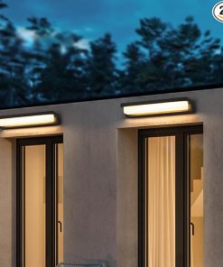 Outdoor Solar Wall Lamp with Motion Sensor and 3 Lighting Modes