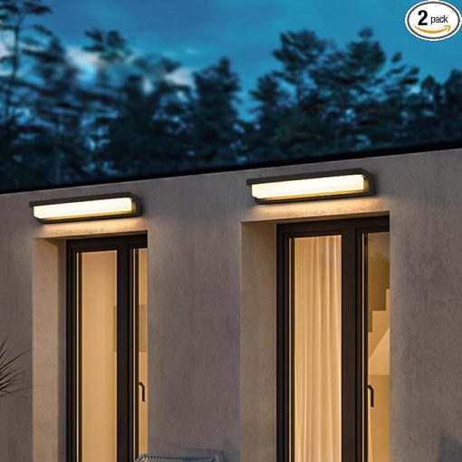 Outdoor Solar Wall Lamp with Motion Sensor and 3 Lighting Modes