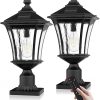 Solar Post Cap Lights Outdoor LED for 4×4 5×5 Wooden Vinyl Posts 3