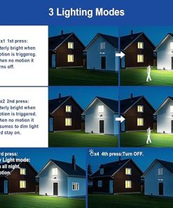 Outdoor Solar Motion Lights 4-Pack for Yard Pathway Security 2