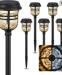 High Lumens Solar Pathway Lights for Yard Walkway Decor