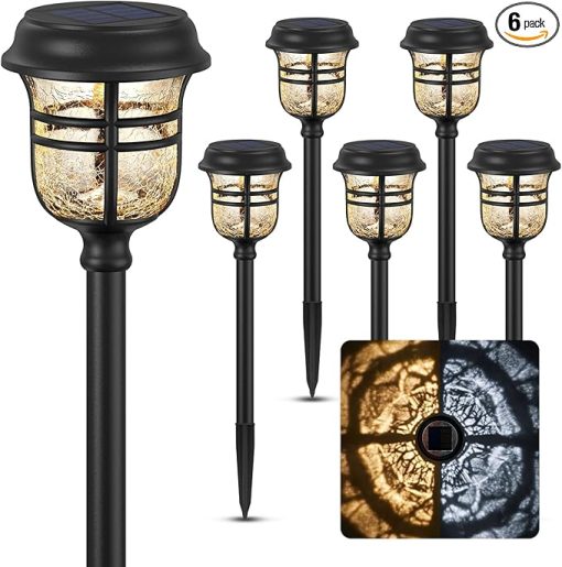 High Lumens Solar Pathway Lights for Yard Walkway Decor
