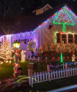 Multicolor Solar Christmas String Lights 720 LED 255FT Waterproof 2