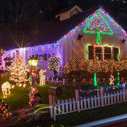 Multicolor Solar Christmas String Lights 720 LED 255FT Waterproof - Image 2
