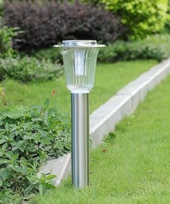 Stainless Steel Solar Path Lantern Waterproof Modern Outdoor Light