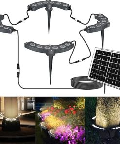 Solar Landscape Spotlights for Trees Super Bright LED 14W Outdoor