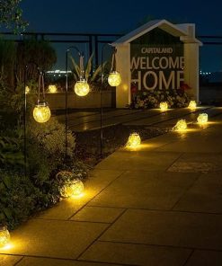 Solar Lanterns Outdoor Waterproof 4 Pack Garden Lights for Decor 2