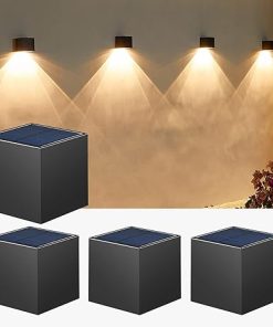 Modern IP65 Solar Wall Lights for Outdoor Porch Garden Patio Decor