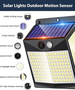 Solar Motion Sensor Lights 238 LED Outdoor Waterproof IP65 6 Pack 2