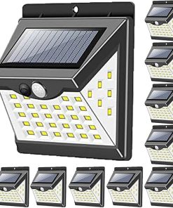 40 LED Solar Lights Outdoor Motion Sensor 3 Lighting Modes 10 Pack
