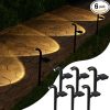 LED Solar Motion Sensor Floodlights IP65 Waterproof White 4-Pack 4