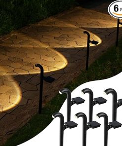 Bright LED Solar Pathway Lights Waterproof 3000K for Garden Walkway