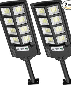 Solar Street Light 200W 15000LM LED Motion Sensor 6000K Waterproof