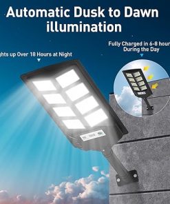 200W Solar Lights Outdoor Waterproof with Motion Sensor and Remote 2
