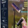 SmartYard Solar LED Spotlight 2 Count Bronze Warm White Lighting