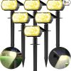 Solar Rechargeable LED Ball Light Color Changing Waterproof Garden Lamp 3