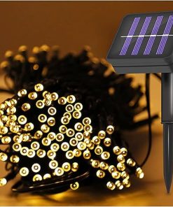 Solar Warm Color Light String for Garden and Courtyard Decoration