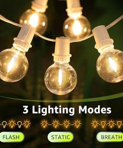 Mlambert 48Ft Solar String Lights Waterproof Outdoor Patio Lights 2