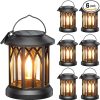 Upgrade Your Outdoor Space with Waterproof Solar Lanterns 6 Pack