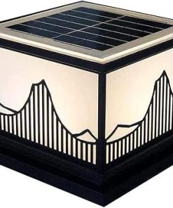 Solar LED Waterproof Garden Post Light for Outdoor Courtyard Decor
