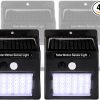 Baxia Technology 100 LED Solar Motion Sensor Lights 2 Pack Warm White 3