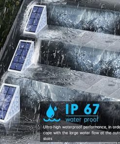 Bright LED Outdoor Solar Step Light Waterproof for Garden and Deck 2