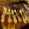 Orange Solar Lantern for Yard with Skeleton Theme Design 4