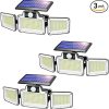Outdoor Waterproof Solar Lights with Motion Sensor for Security 4