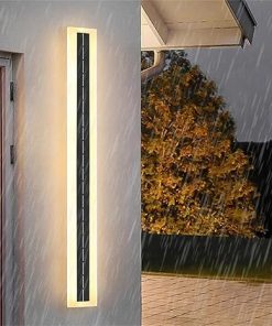 LED Solar Outdoor Garage Wall Light Waterproof Modern 80cm Sconce