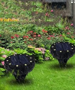 2 Pack Solar Ground Lights with 10 LED for Outdoor Landscape Use 2