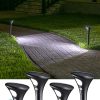 Color Changing Solar Spot Lights 4 Pack Waterproof for Garden Pathway 4