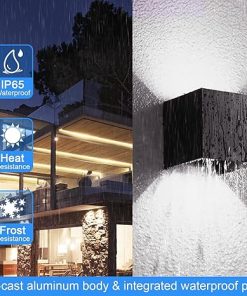 20W 6000K LED Wall Sconce Lights Waterproof Angle-Adjustable 2 Pack 2