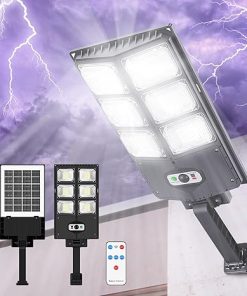 200W Waterproof Solar Lights with Motion Sensor for Yard Garden Path
